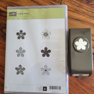 Stampin up Petite Petals Stamp and Punch used